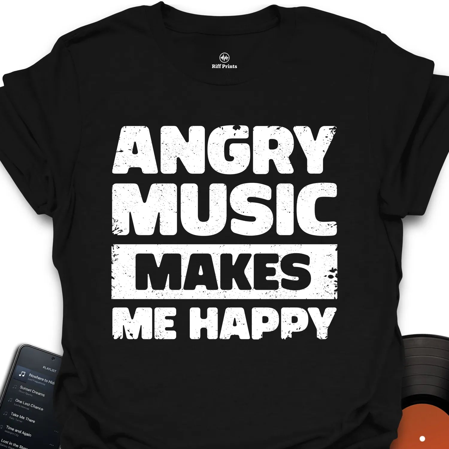 Angry Music Makes Me Happy T-Shirt