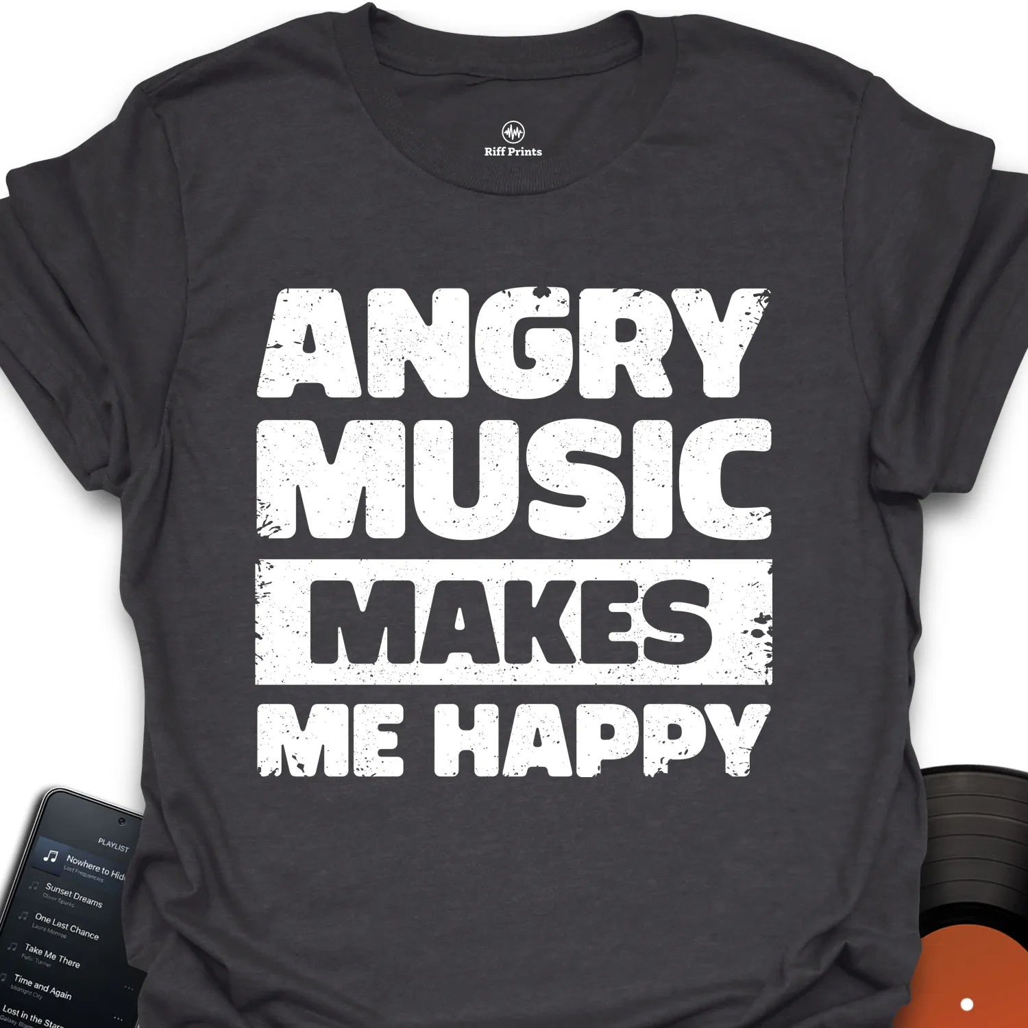 Angry Music Makes Me Happy T-Shirt