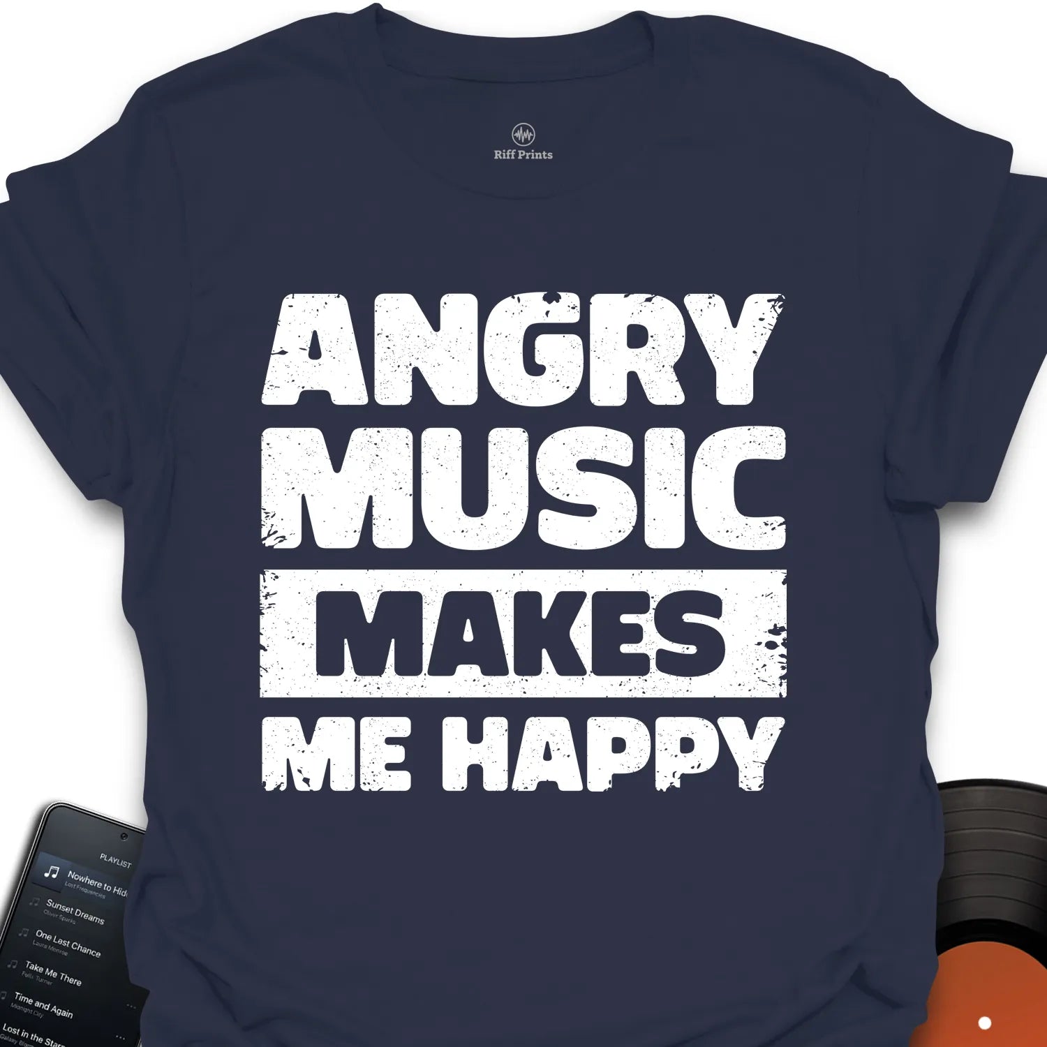 Angry Music Makes Me Happy T-Shirt