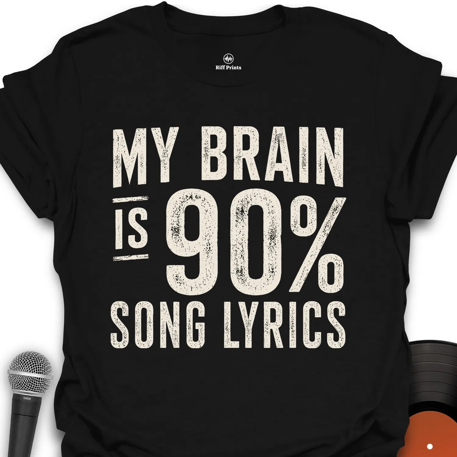 90 % Song Lyrics - Music T-Shirt