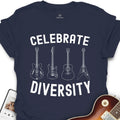 Celebrate Diversity - Guitar T-Shirt