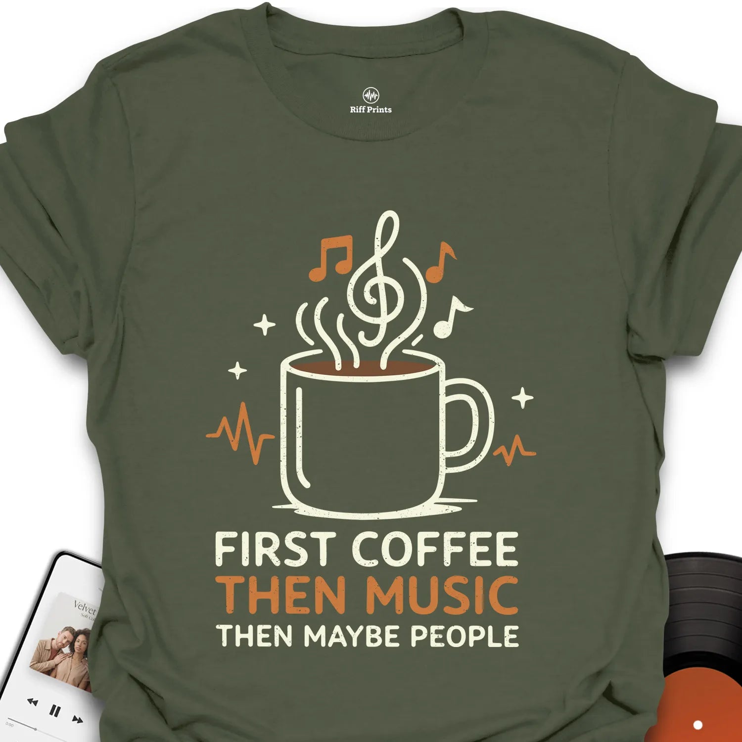 Coffee, Music & People T-Shirt