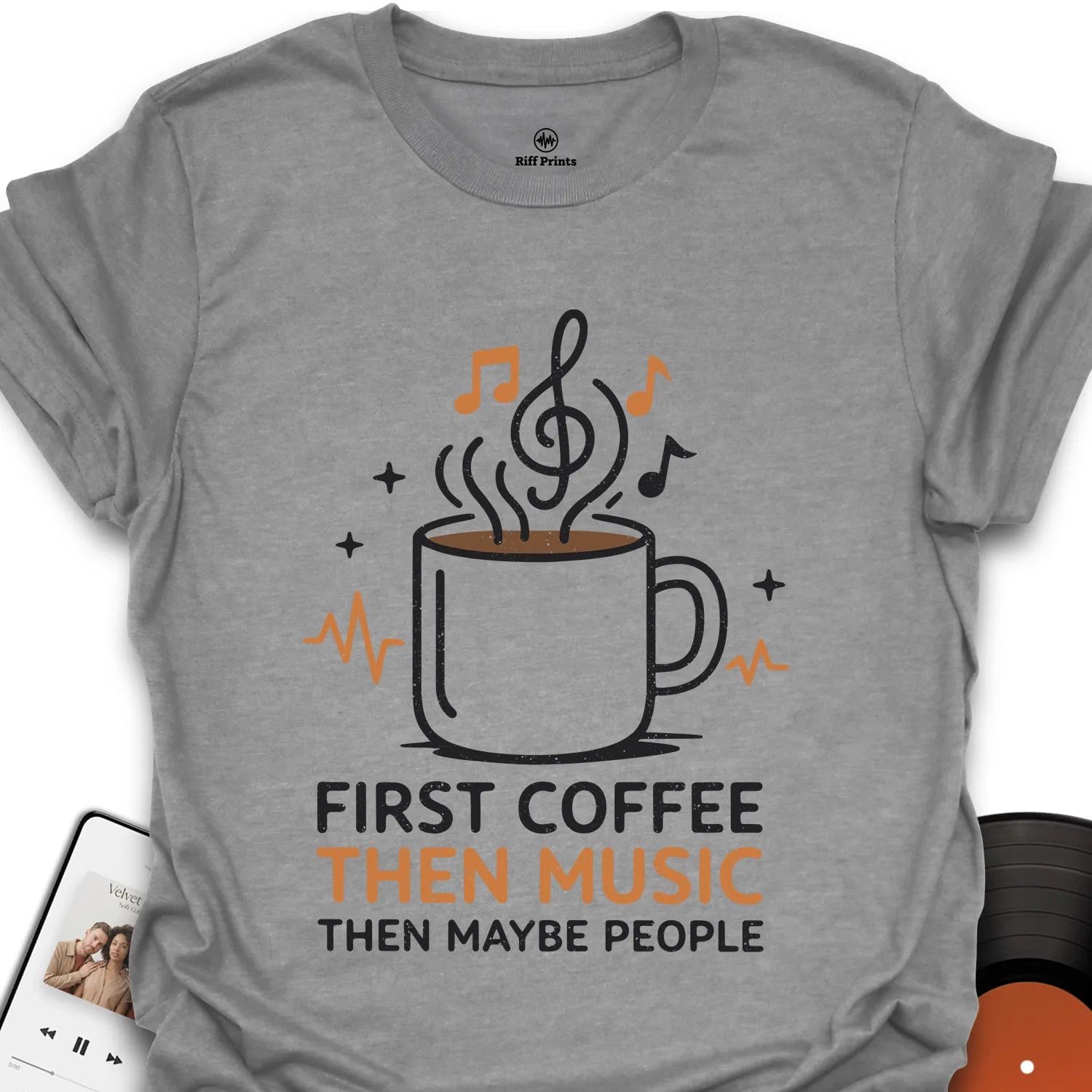 Coffee, Music & People T-Shirt
