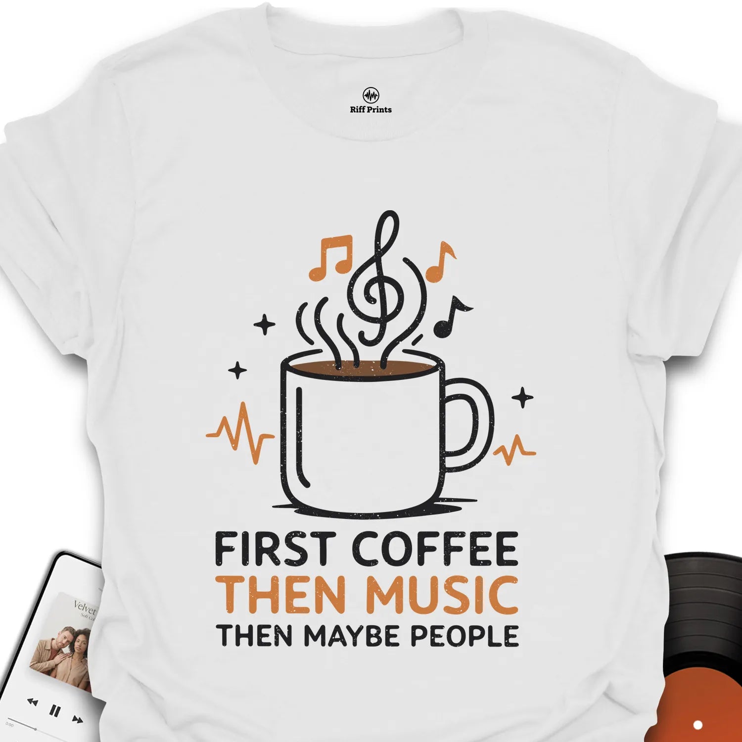 Coffee, Music & People T-Shirt