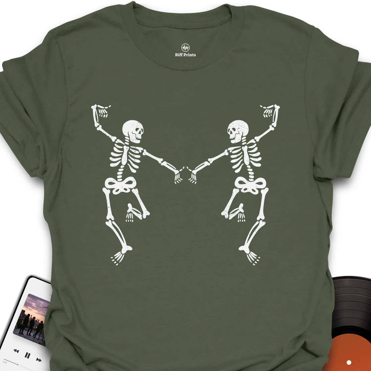 Dancing Skeletons Music T-Shirt