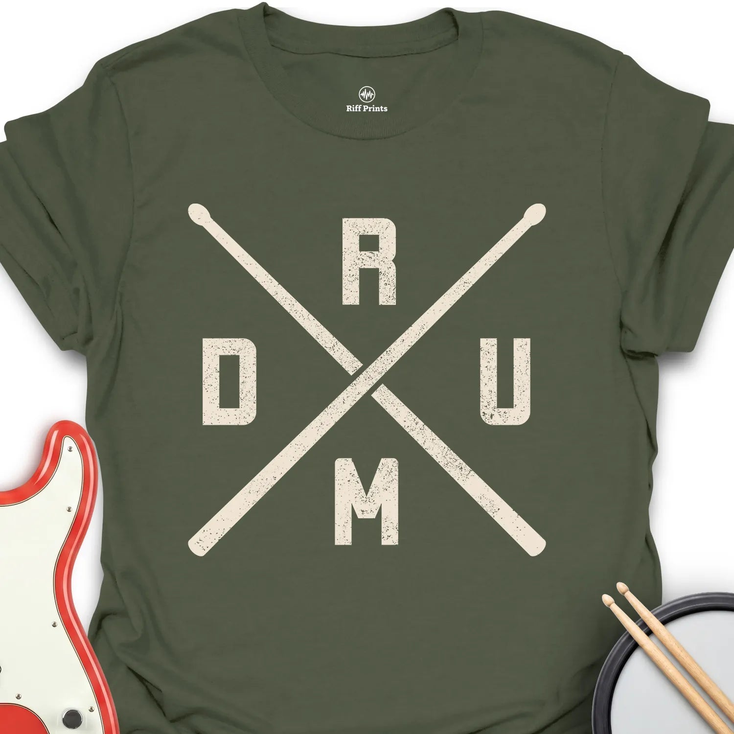 Drum Logo Music T-Shirt