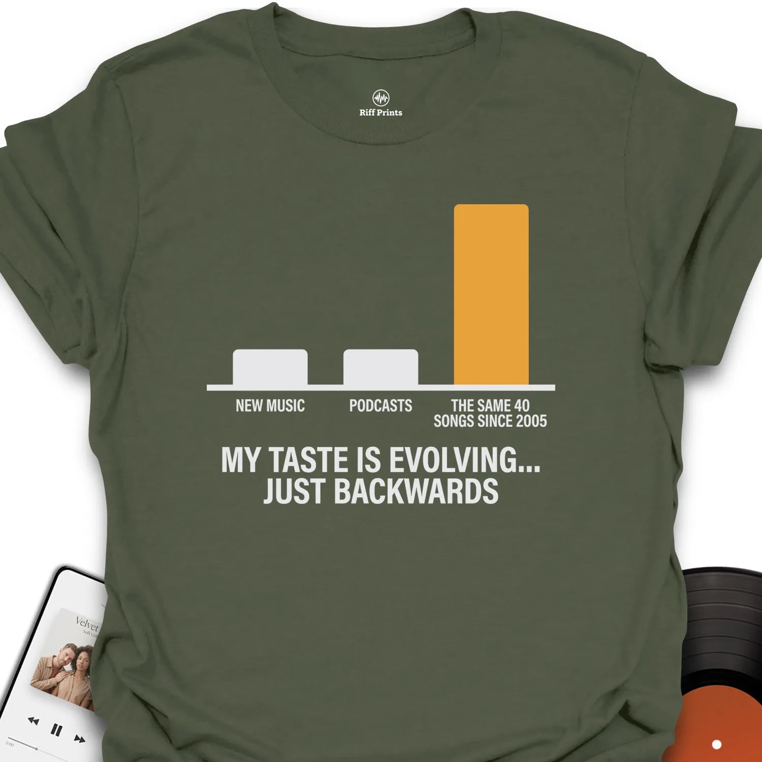 Evolving Music Taste T-Shirt