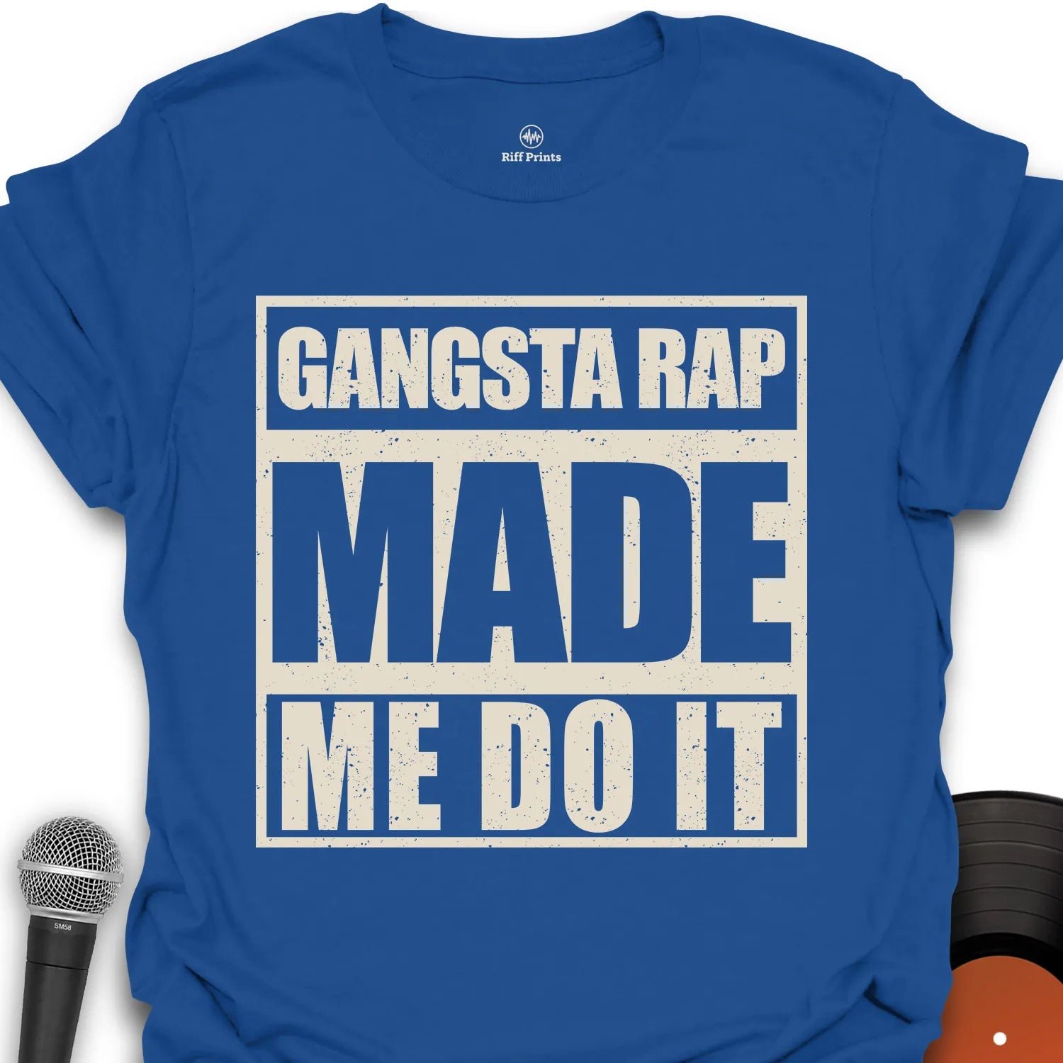 Gangsta Rap Made Me Do It Music T-Shirt