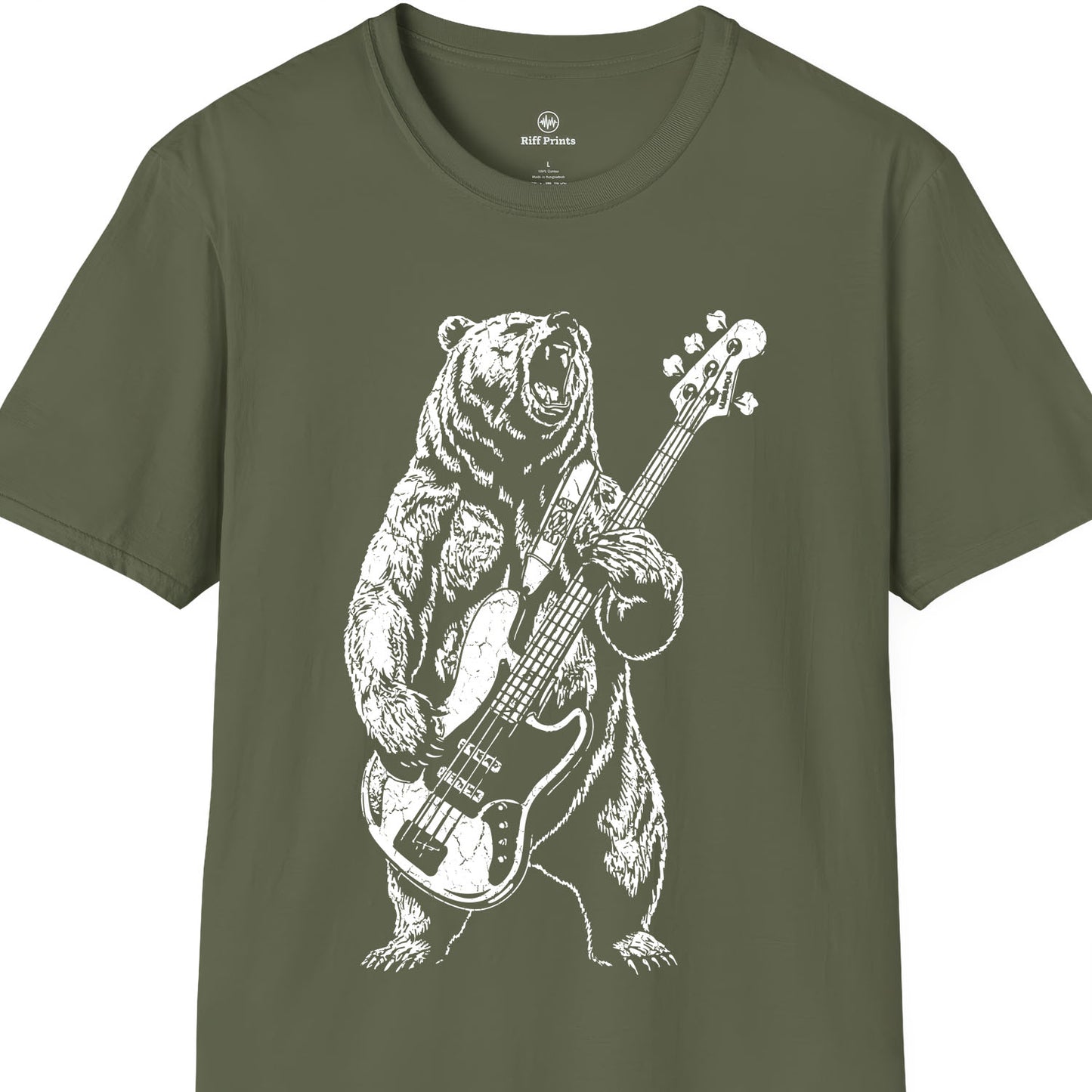 Bass Playing Bear