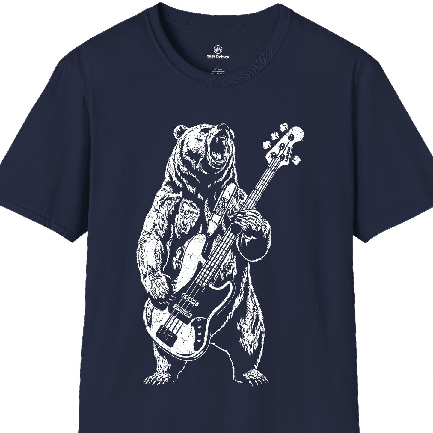 Bass Playing Bear