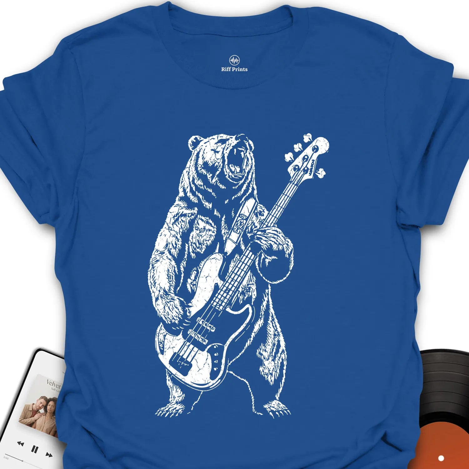 Bass Playing Bear T-Shirt