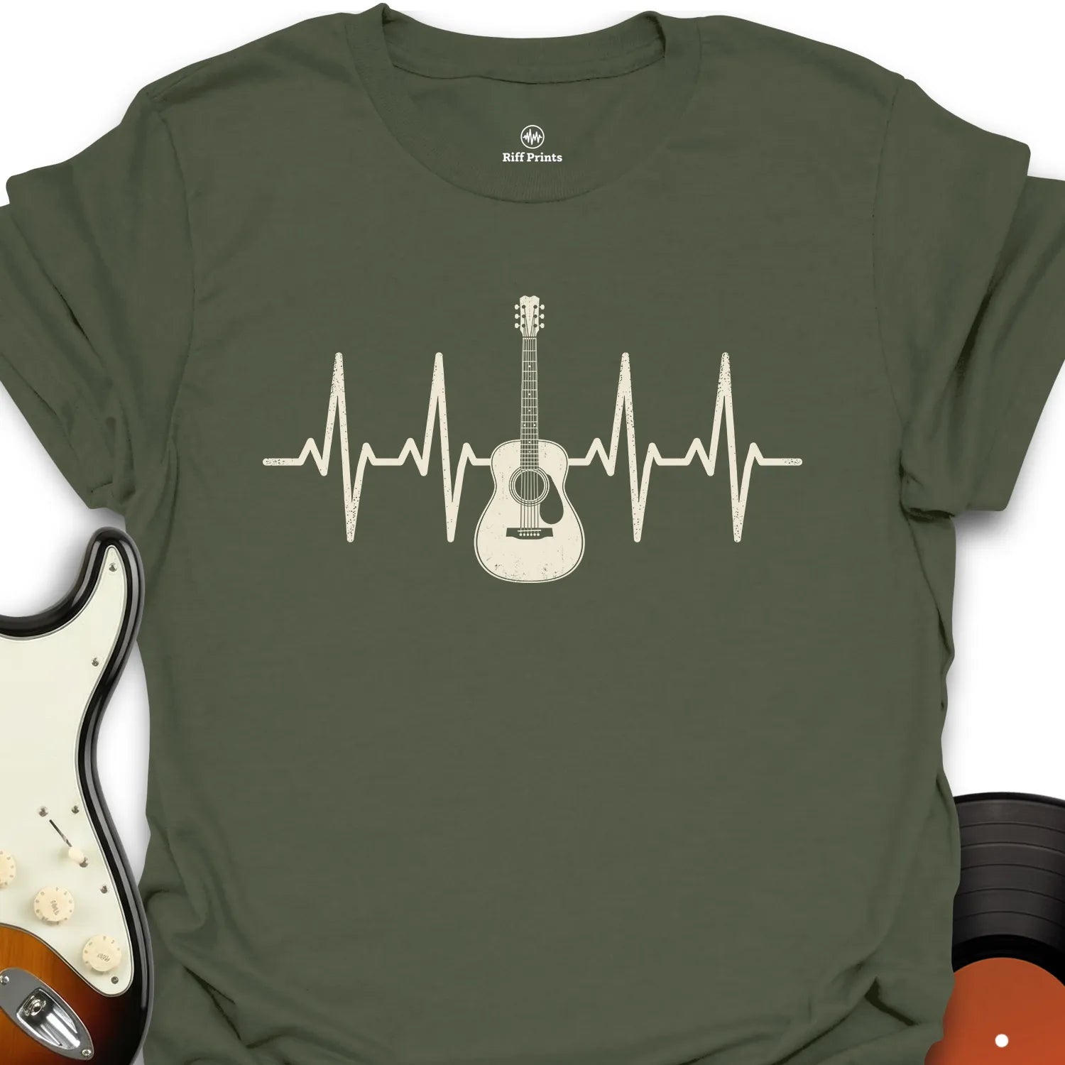 Guitar and Heartbeats T-Shirt
