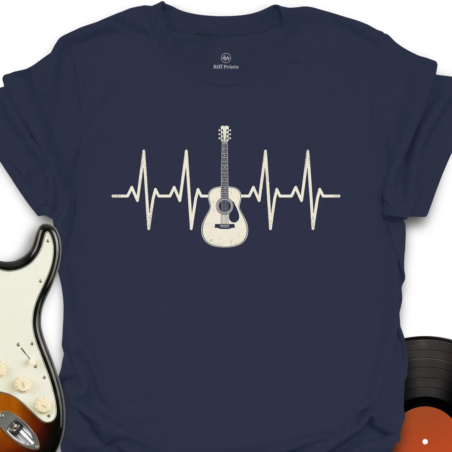 Guitar and Heartbeats T-Shirt