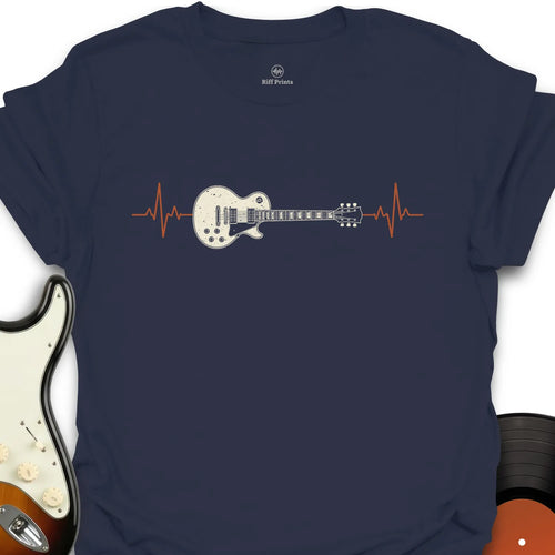 Electric Guitar Heartbeats T-Shirt