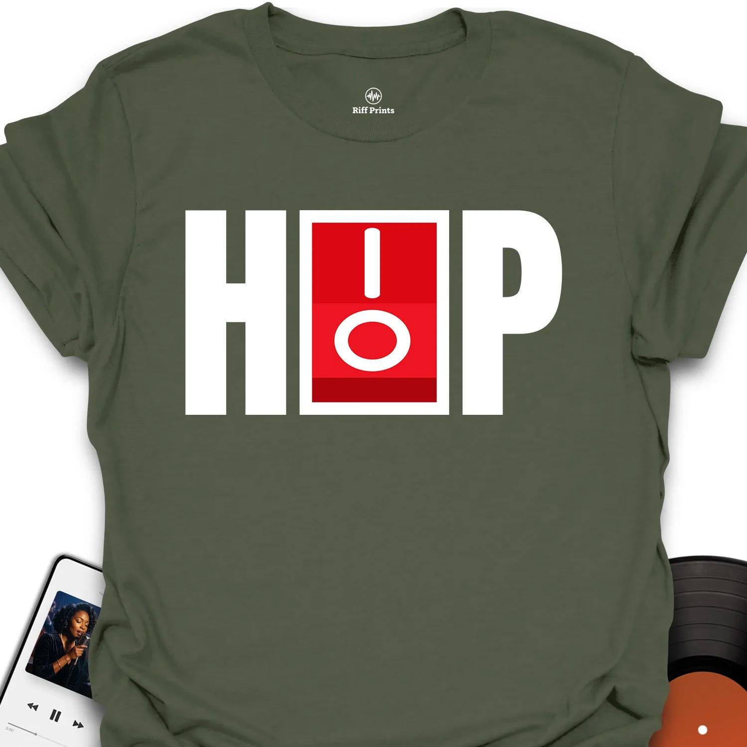 Hip Hop On/Off Music T-Shirt