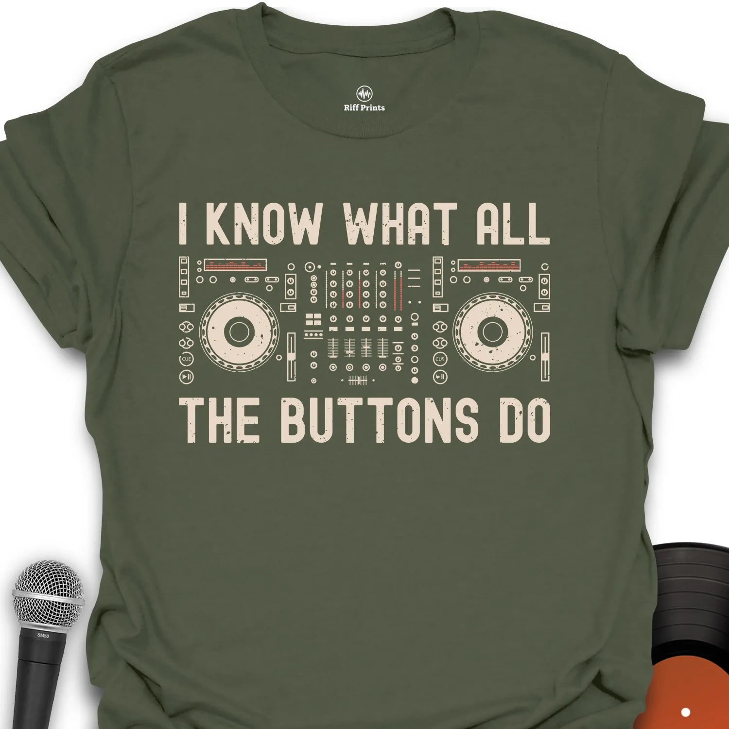 I Know All The Buttons DJ T-Shirt