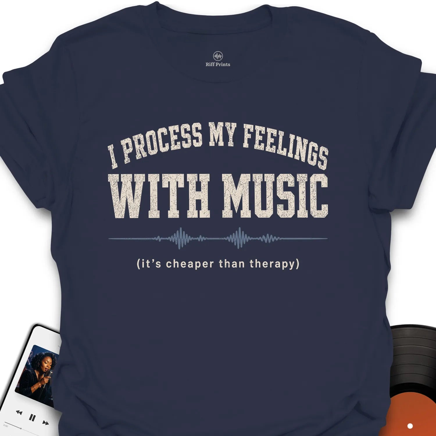 I Process My Feelings With Music T-Shirt