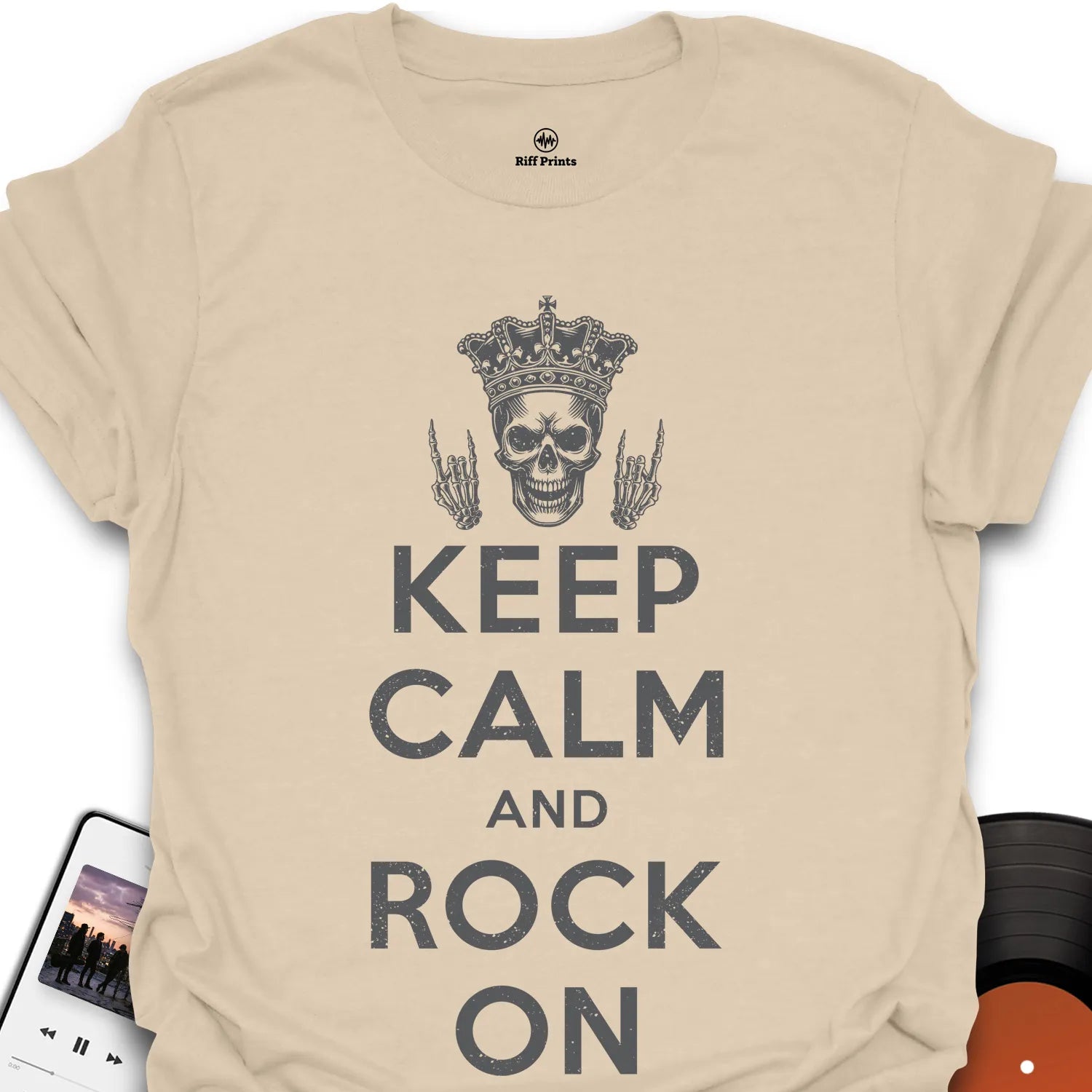 Keep Calm And Rock On Music T-Shirt