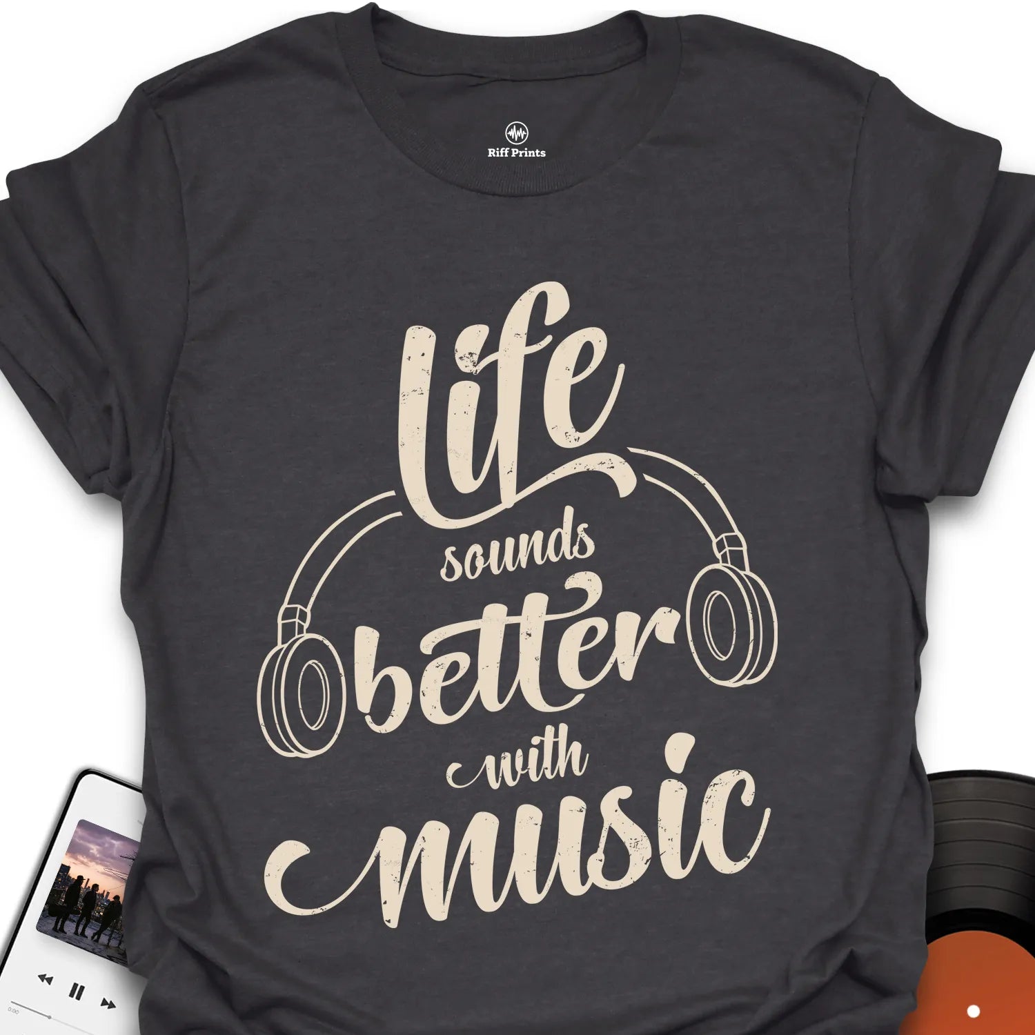 Life Sounds Better With Music T-Shirt