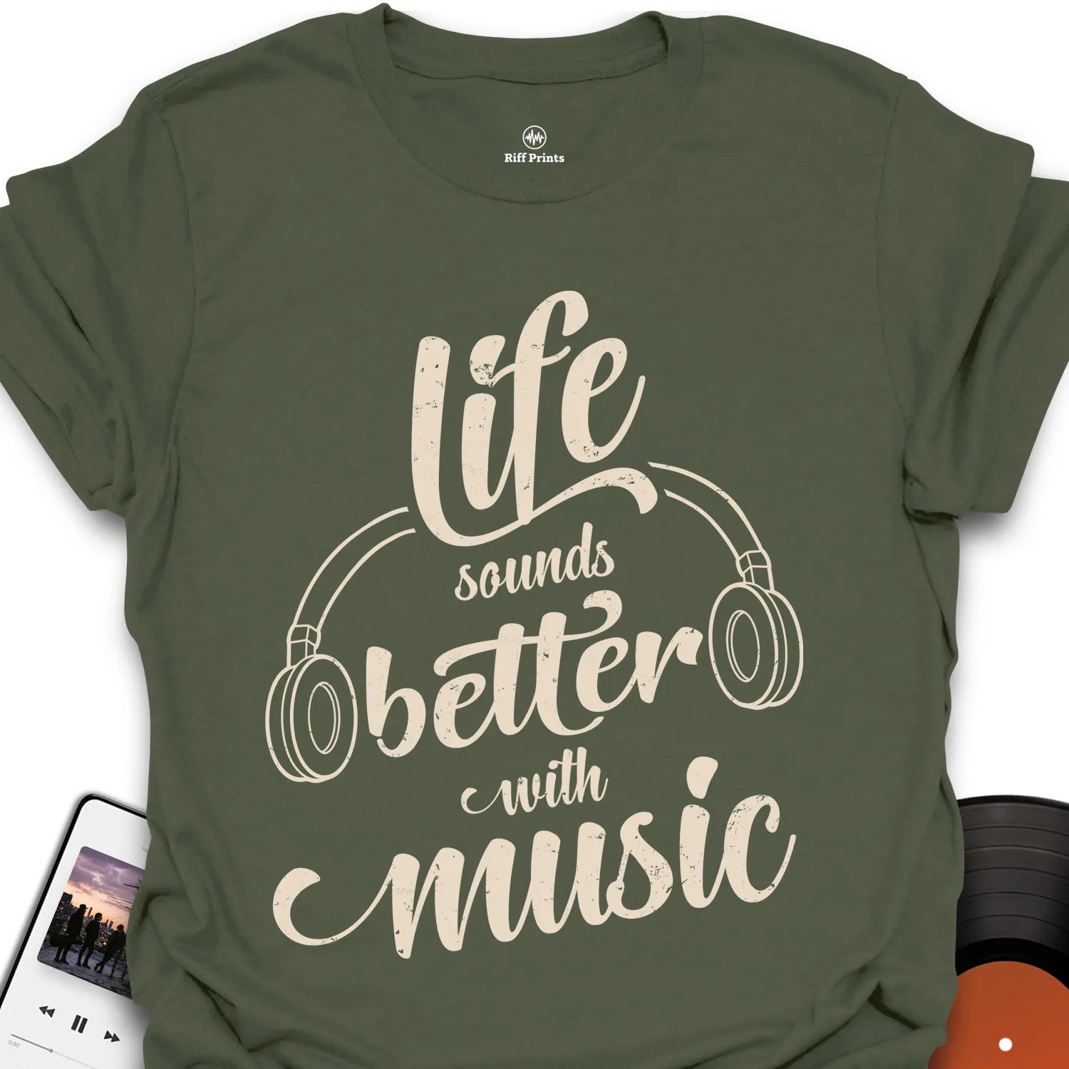 Life Sounds Better With Music T-Shirt