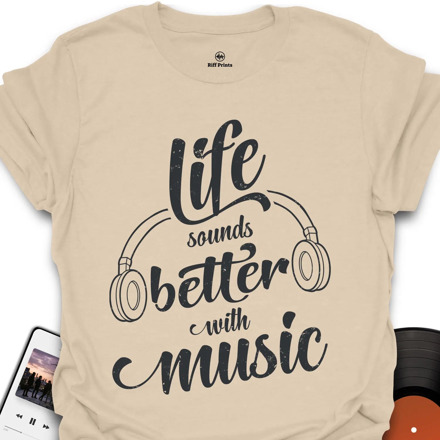 Life Sounds Better With Music T-Shirt