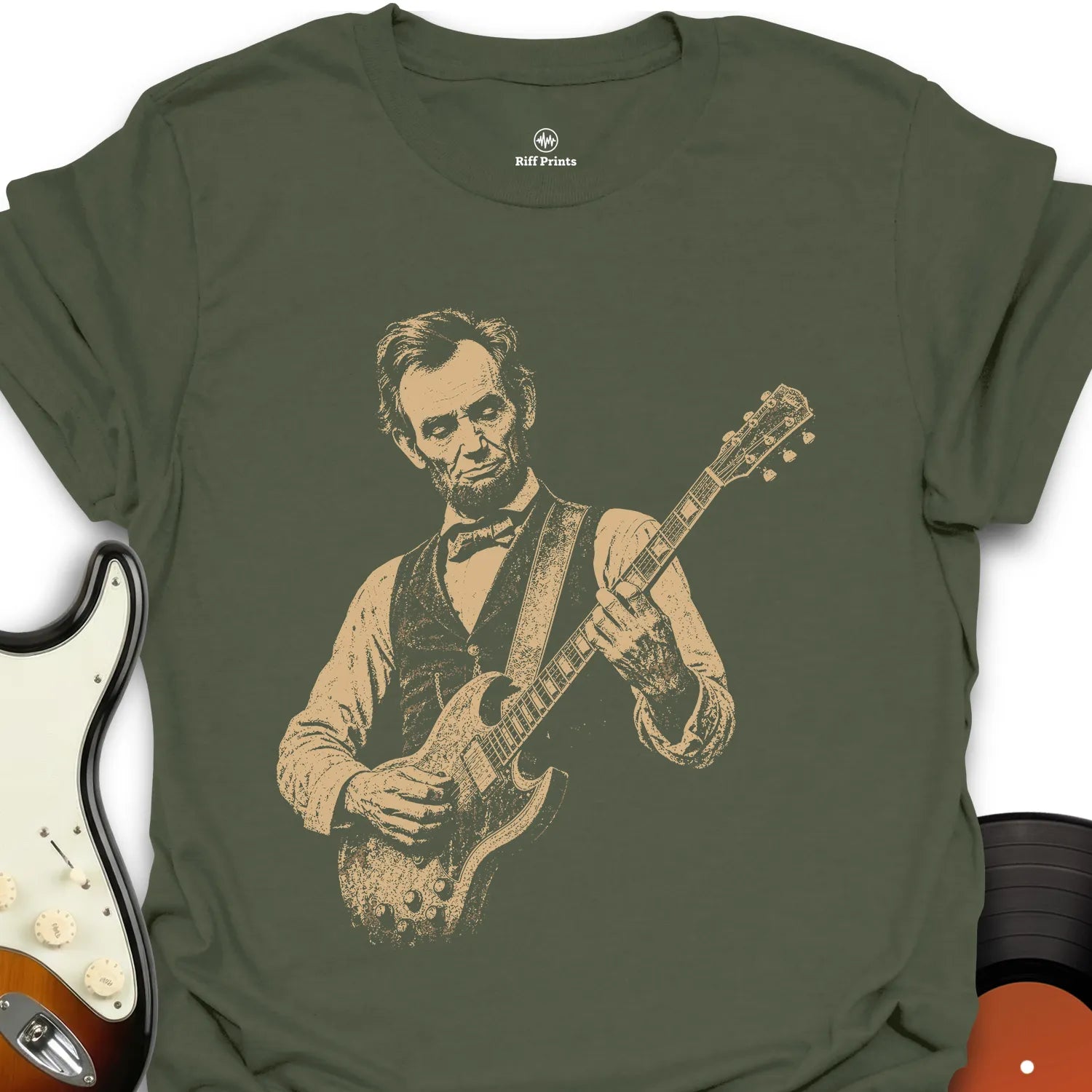Lincoln Rocks - Music T-Shirt