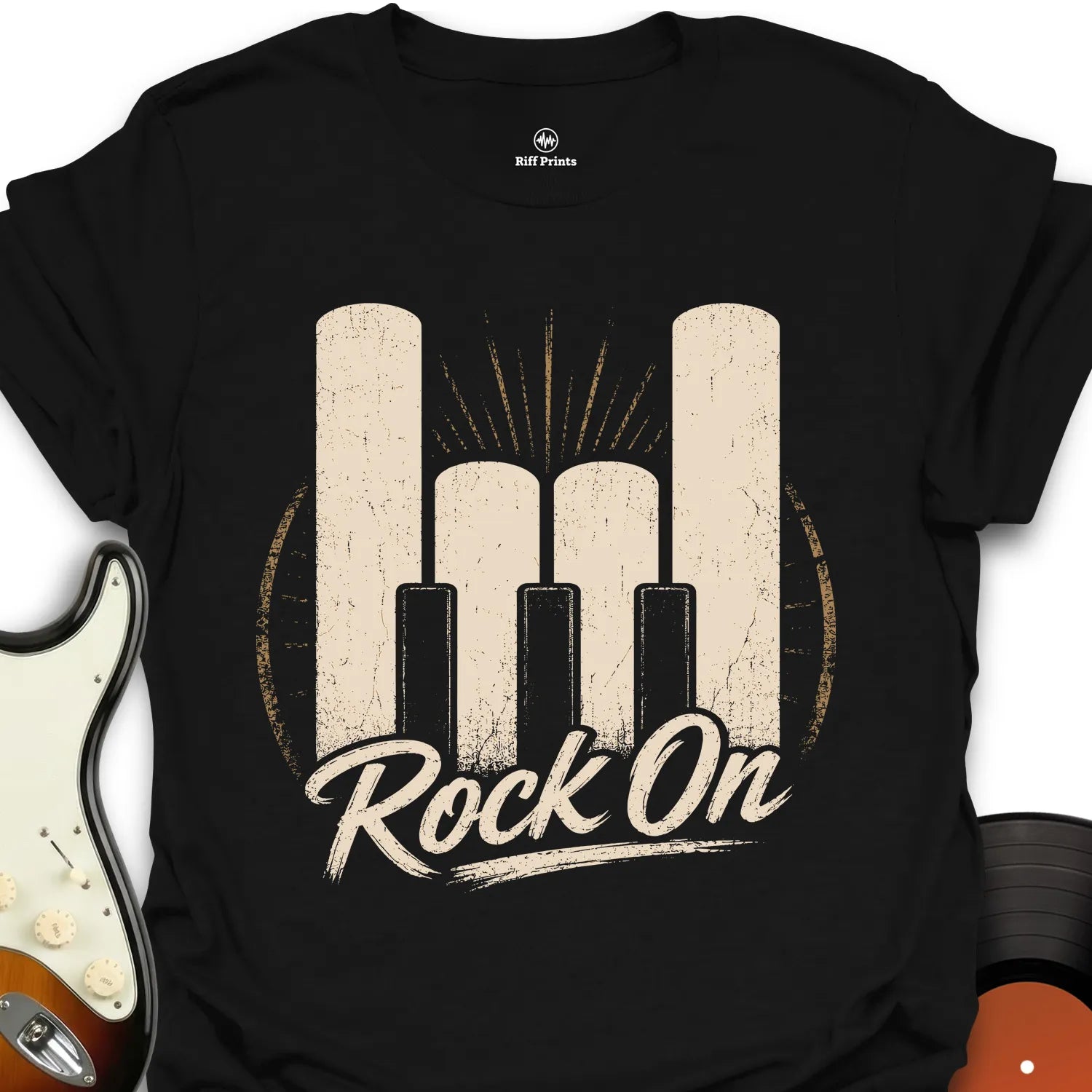 Piano Rock On Music T-Shirt
