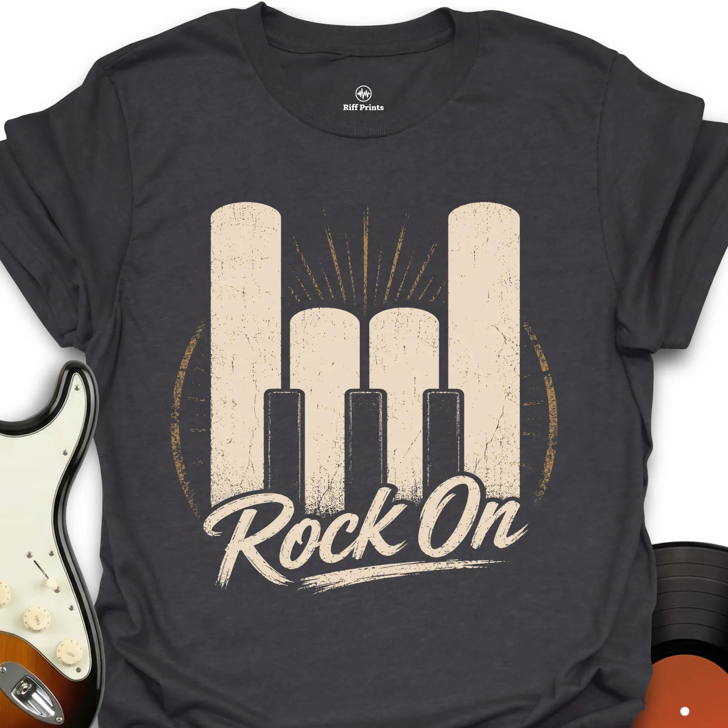 Piano Rock On Music T-Shirt