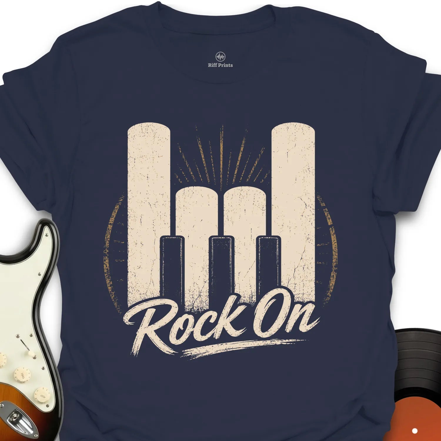 Piano Rock On Music T-Shirt