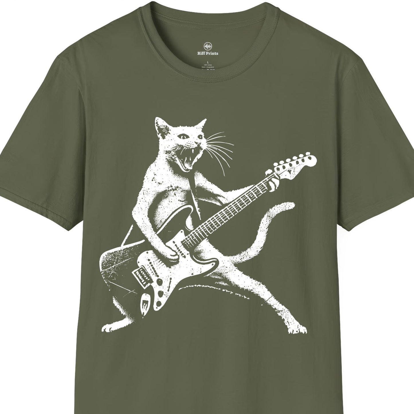 Punk Cat on Electric Guitar