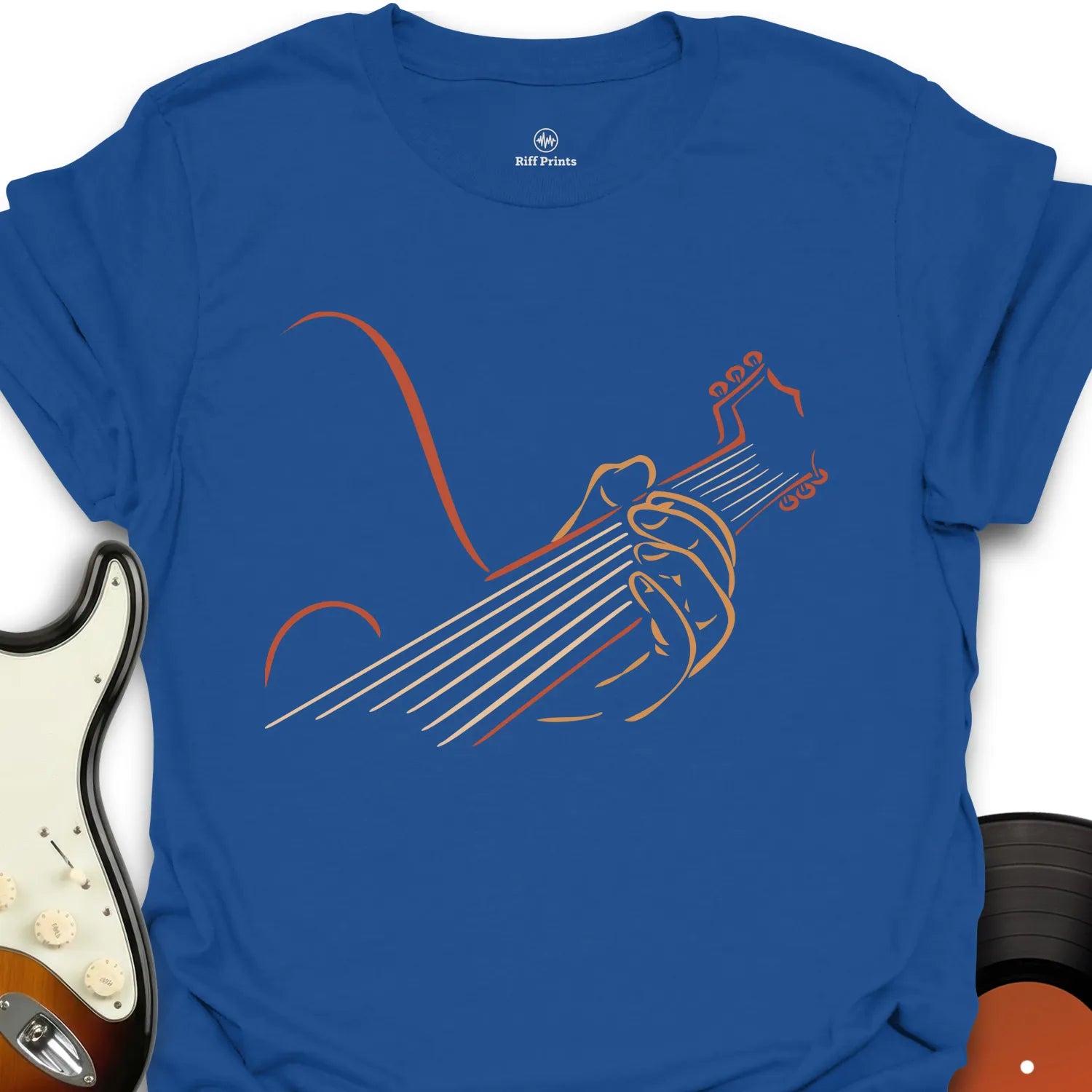 Red Acoustic Guitar T-Shirt