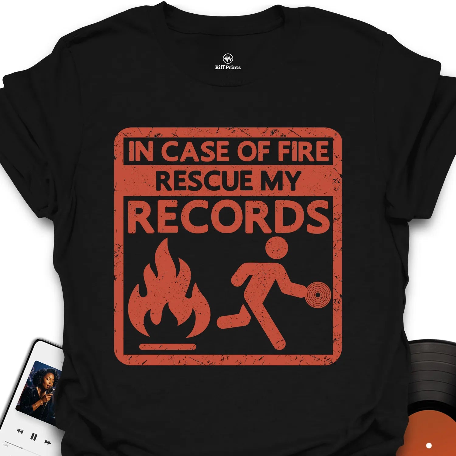 Rescue My Records - Music T-Shirt