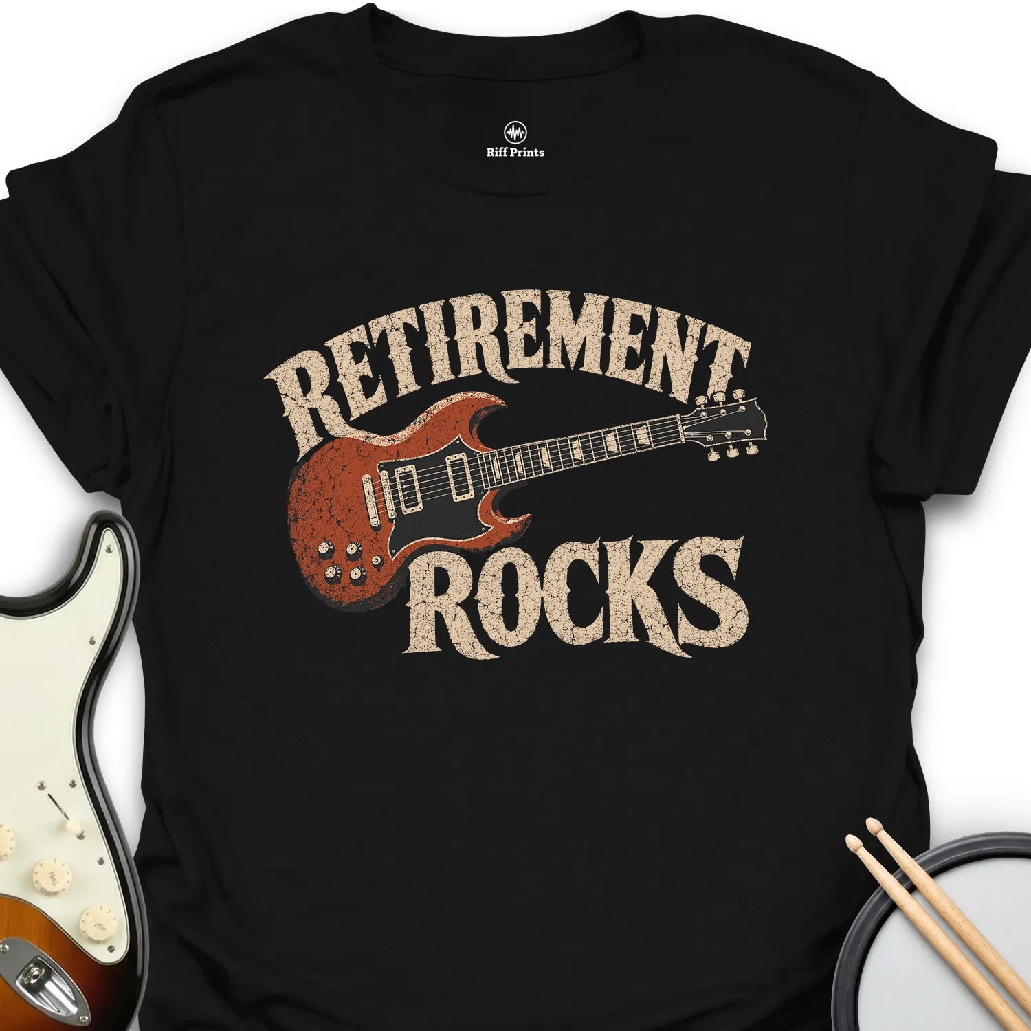 Retirement Rocks Music T-Shirt