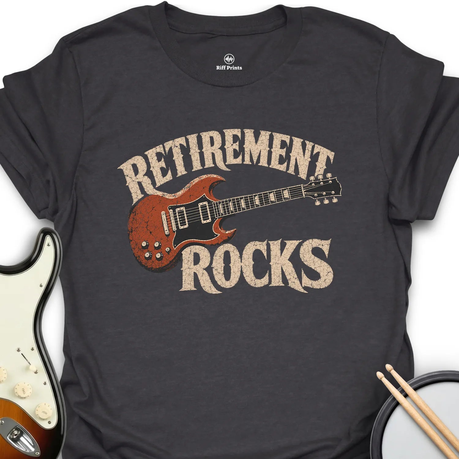 Retirement Rocks Music T-Shirt