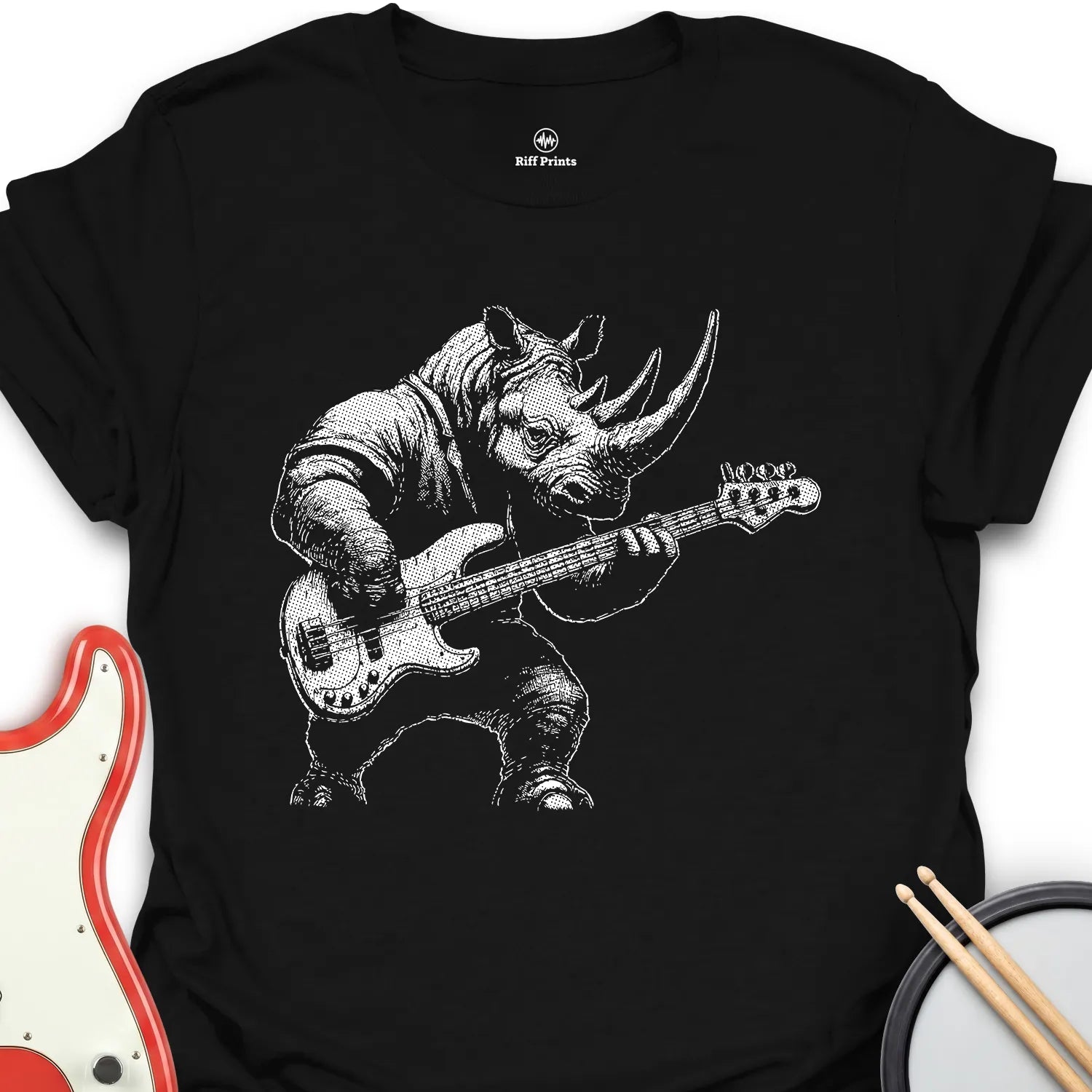 Rhino Bass Music T-Shirt