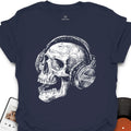 Headphones on Skull T-Shirt