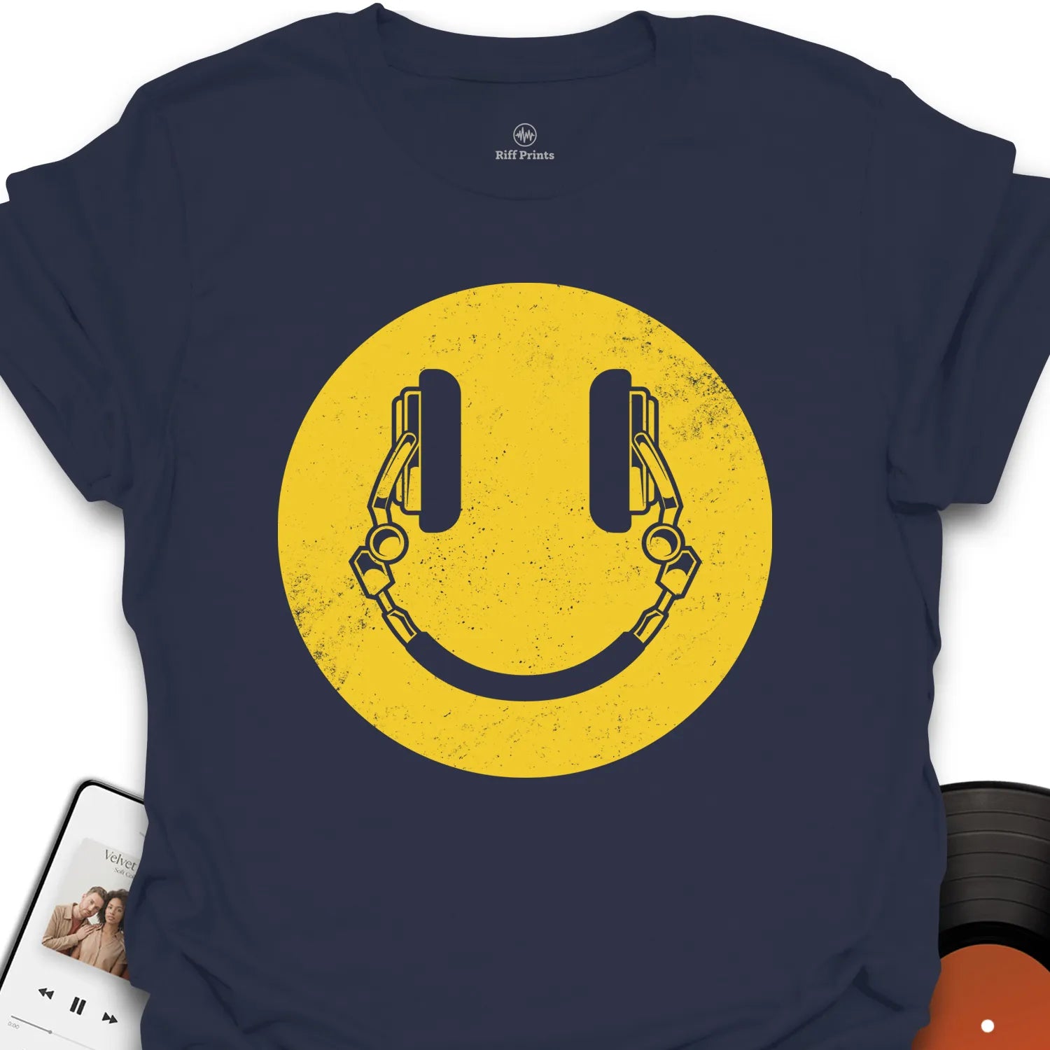 Smiling Headphones T-Shirt