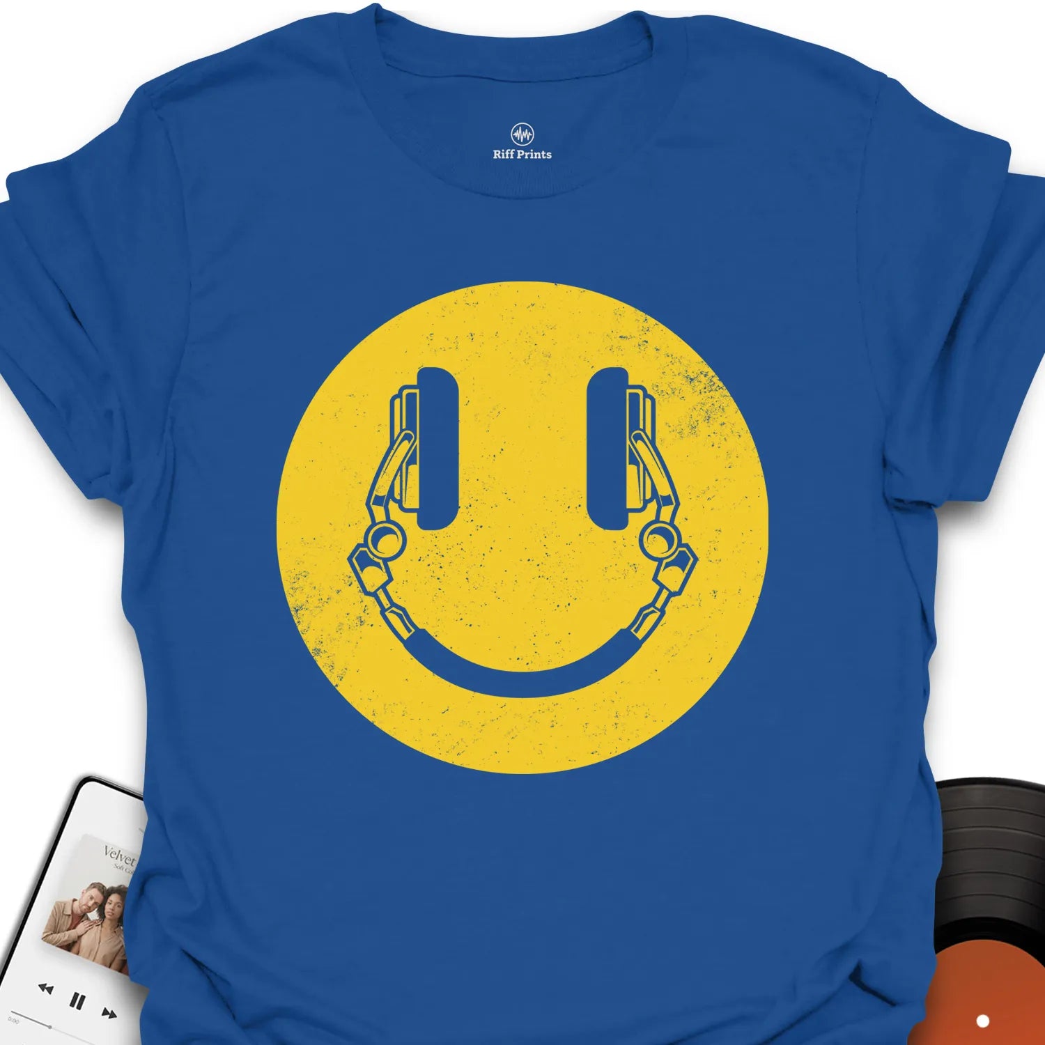 Smiling Headphones T-Shirt