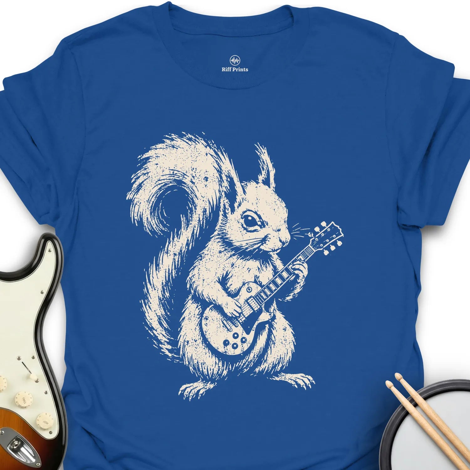 Squirrel Shreds Guitar Music T-Shirt