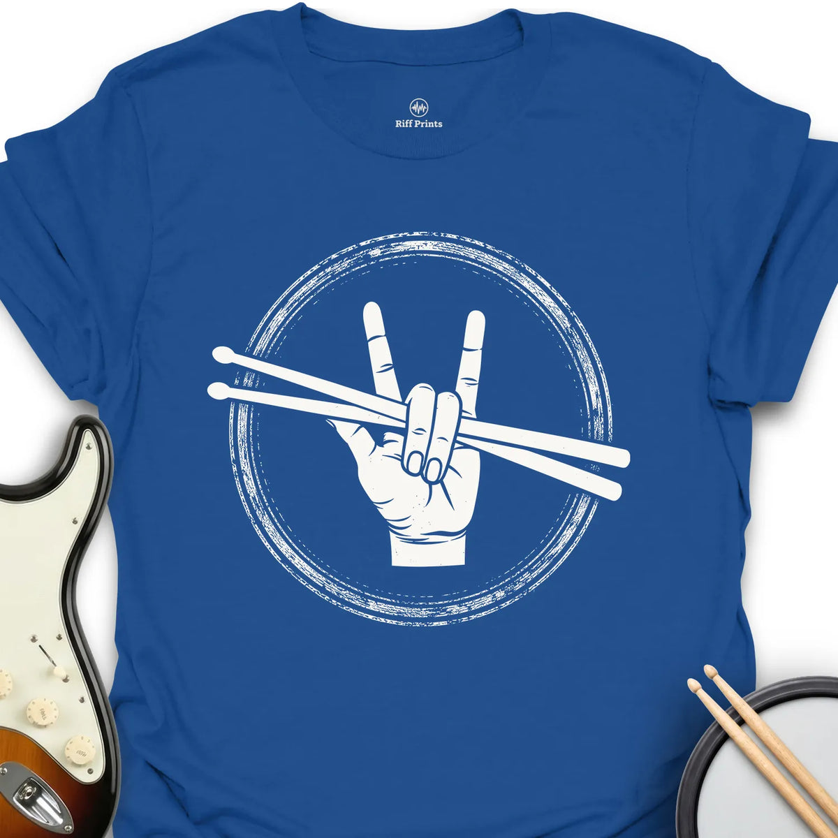 Drummer Rocks On T-Shirt