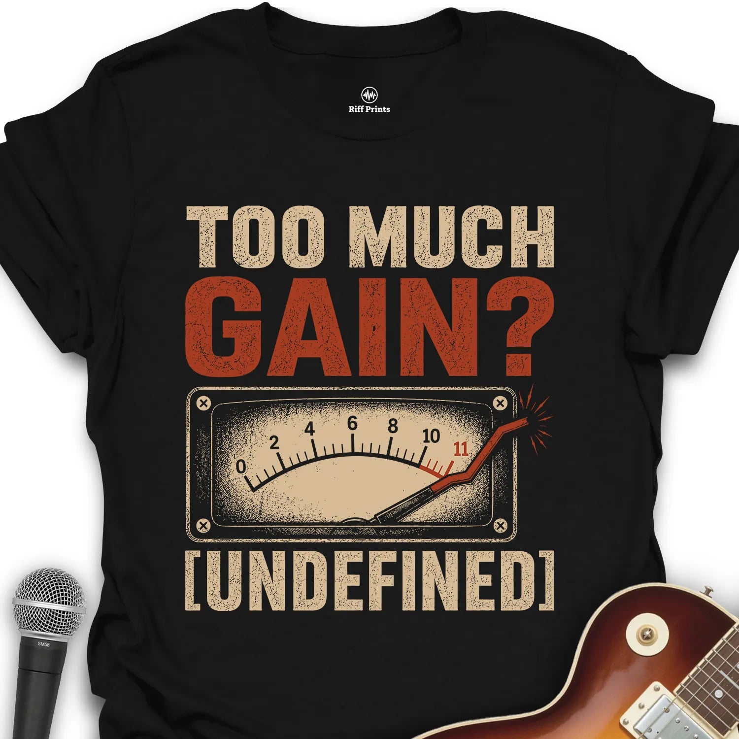 Too Much Gain Undefined Music T-Shirt