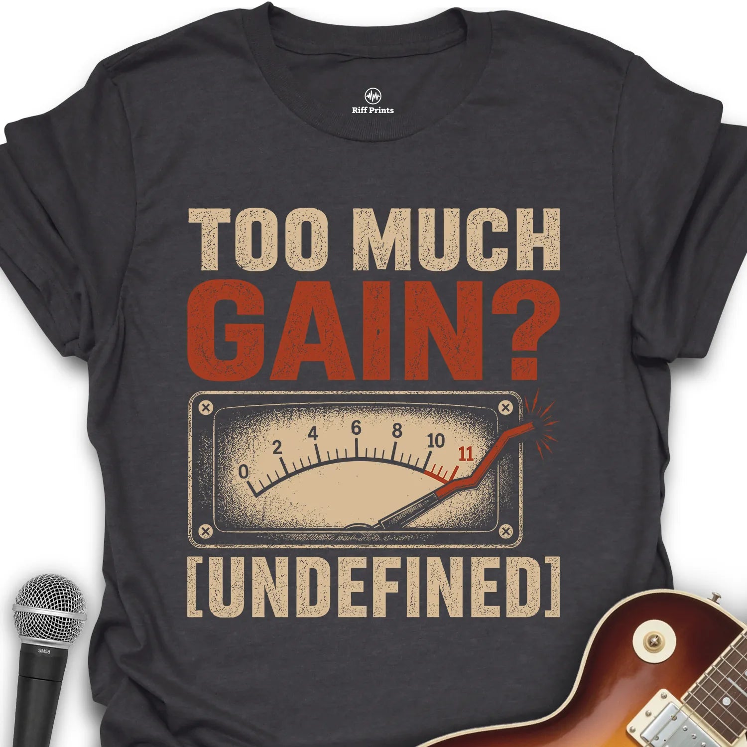 Too Much Gain Undefined Music T-Shirt