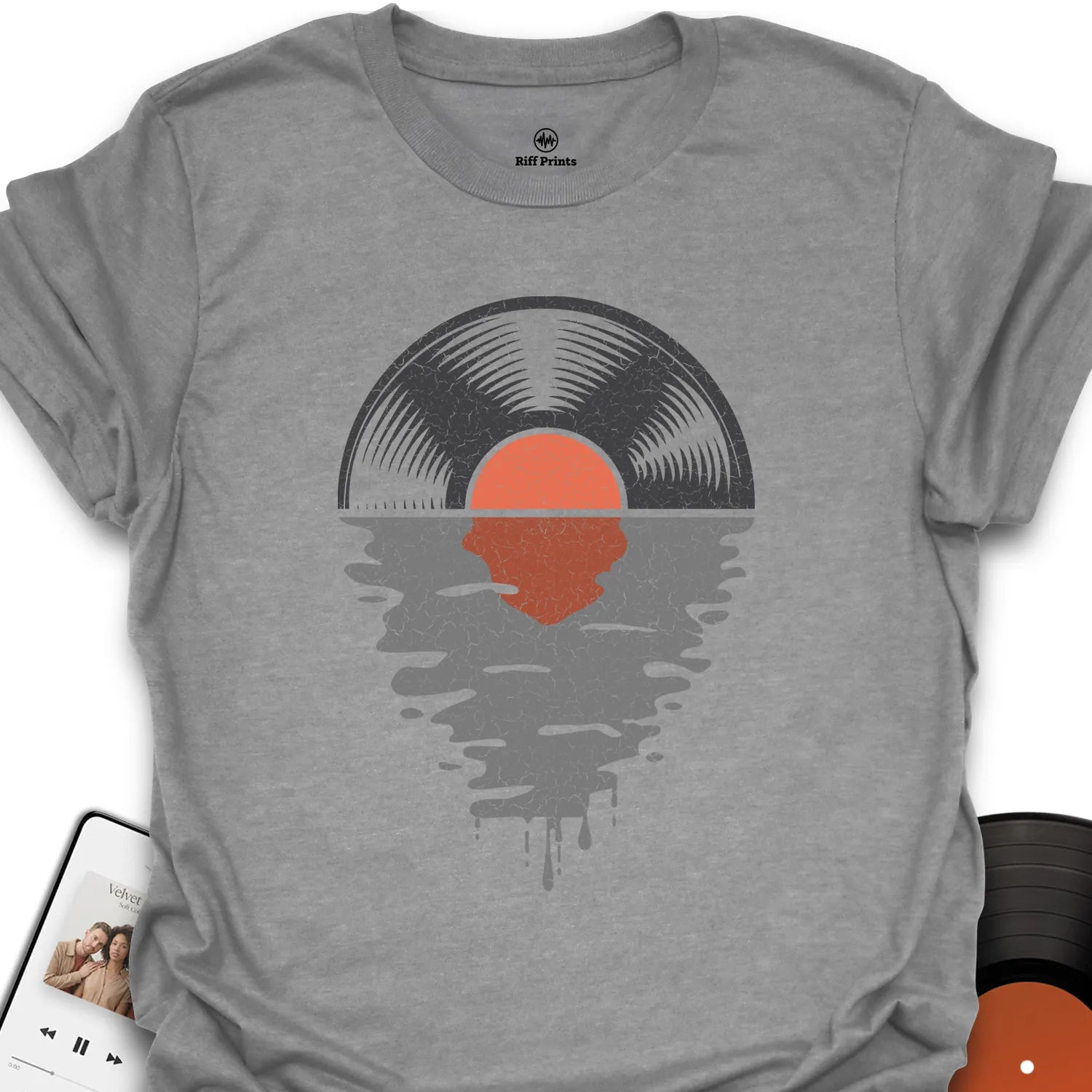 Vinyl Record Sunset T-Shirt