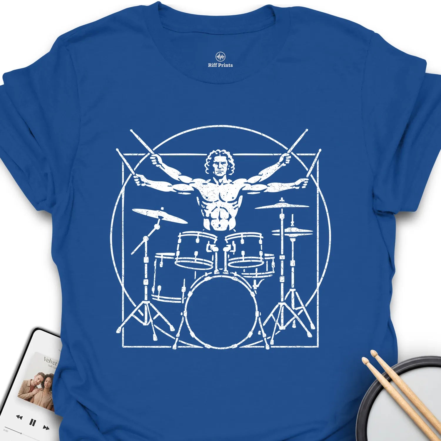 The Vitruvian Drummer T-Shirt