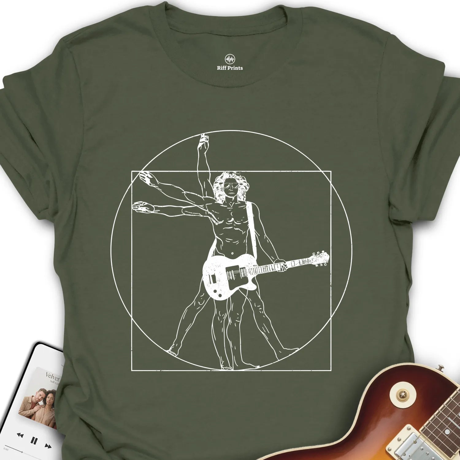 The Vitruvian Man Rocks T-Shirt