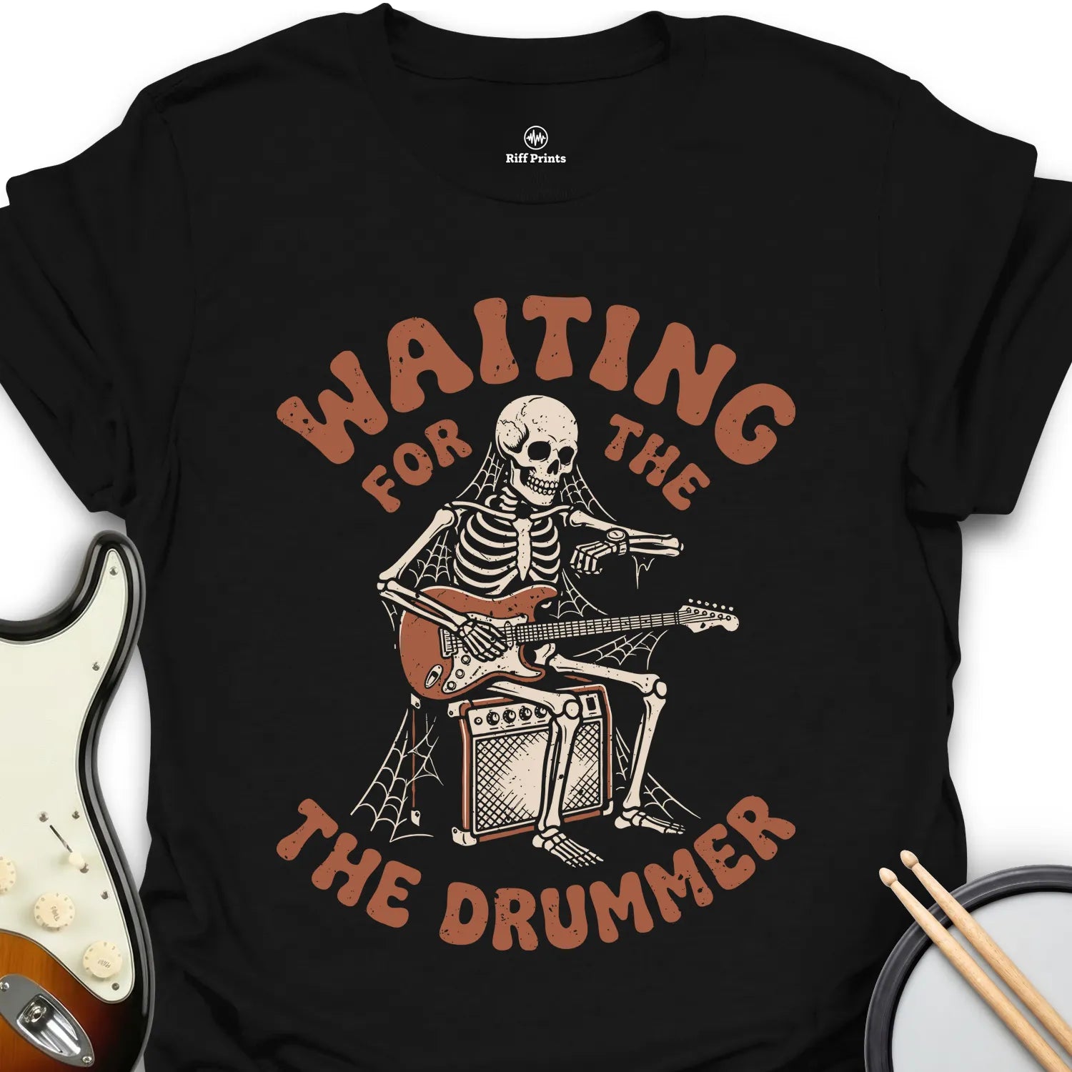 Waiting For The Drummer Music T-Shirt