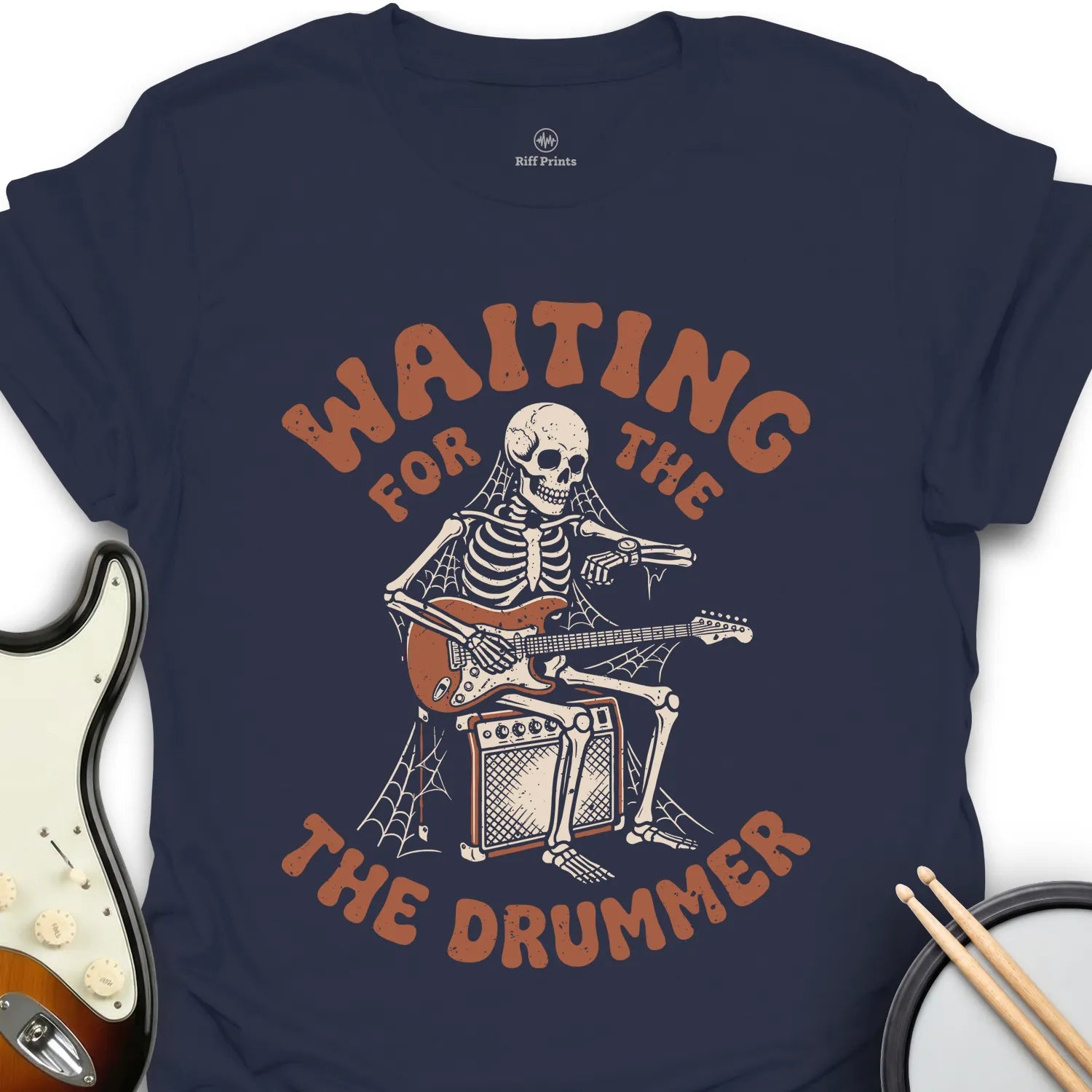 Waiting For The Drummer Music T-Shirt